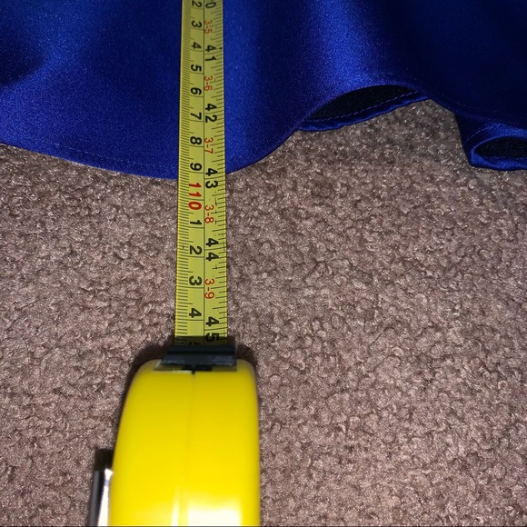 Lillie Rubin Royal Blue Strapless Dress With Belt Size 4 - Picture 13 of 16